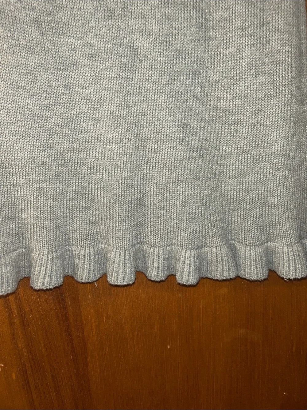 GAP Gray Knit Dress with Green Fair Isle Yoke